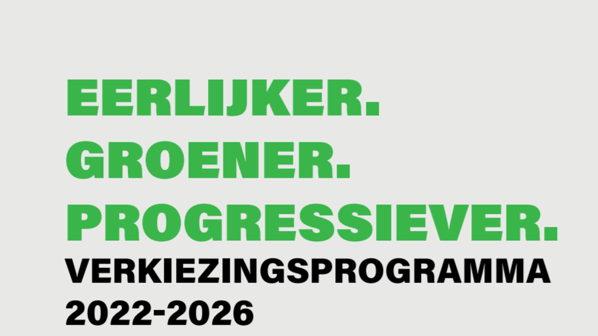 Verkiezingsprogramma