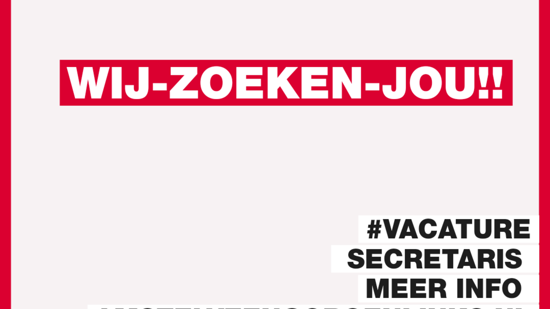 Vacature