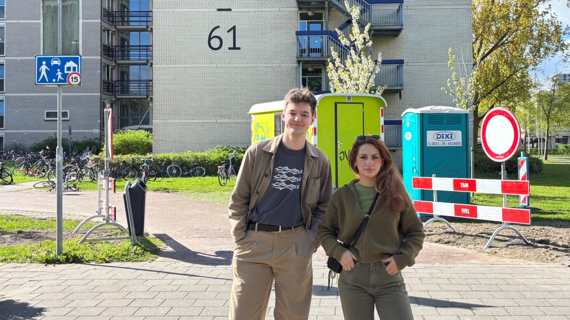 Mees Bouwman en Yasmin Alassar